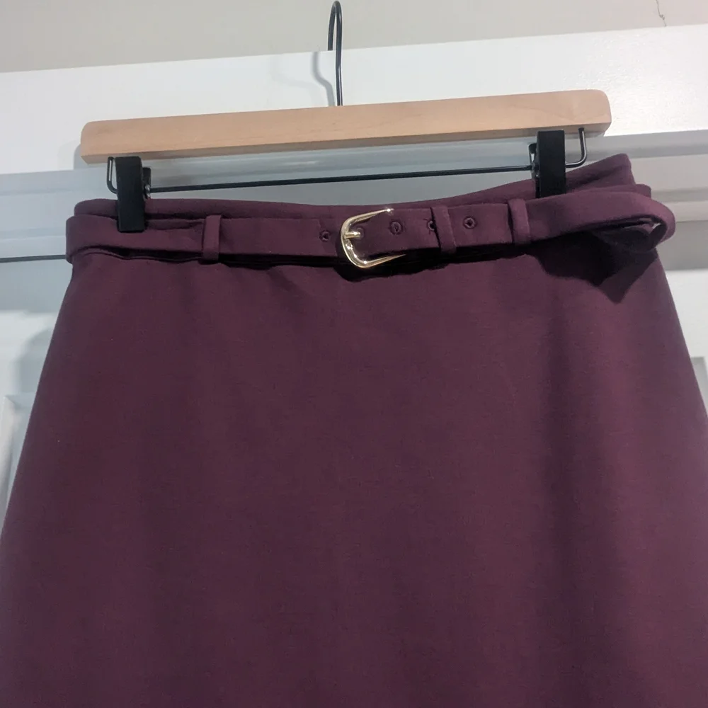 Ann Taylor Rich Purple Pencil Skirt - Picture 3 of 4